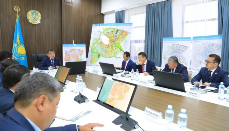 Тараз қаласының бас жоспарына түзетулер мен өзгерістер енгізу жобасы қаралды