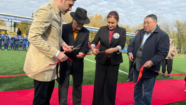 Петропавл қаласында жаңа футбол алаңы қолданысқа берілді